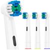 NONE 4 8 12 Confezione da 20 testine di ricambio per spazzolino elettrico Oral B, ricariche per testine per spazzolino da denti per Pro 1000 7000