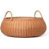 Ferm Living - Cestino Braided - Legno naturale - Rattan intrecciato