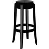 Kartell - Sgabello alto impilabile Ghost - Nero - policarbonato - Designer Philippe Starck