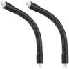 PATIKIL 6 Braccio Flessibile, 2Pz 1/4-20 Maschio a Maschio Tubo Flessibile Universale Metallo per Supporto Estensione Braccio Gooseneck per Action Camera, Nero