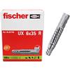 Fischer Heitronic 48764 Universaldübel UX 6X35 R 6x35mm Verpackung = 100 Stück