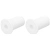 QUARKZMAN 2pz Parete Gommini per Cavi 3/4 Silicone Cavo Parete Boccola Alimentazione Attraverso Cavo Instradamento Kit Accessori Parete Cavo Pass Attraverso per Ethernet con 7mm Buco Bianco
