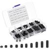 PATIKIL M3 Distanziatore in Nylon, 100pz Separatore Rotondo Standoff Non Filettato Assortimento Spaziatori Prese Elettriche per Schede PCB, Scheda Circuito Interruttore e Presa, Nero