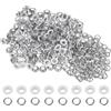QUARKZMAN 200 Set Kit Occhielli in Metallo 5mm 3/16 Occhiello per Teloni Piccolo con Foro Rondelle per Scrapbooking Scarpe Abbigliamento Pelle Tela, Bianco
