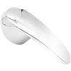KtbeYTi Maniglia per Rubinetti con Pulsante di Colore Caldo Freddo 40 mm Maniglia a Leva per Rubinetto per Cucina Bagno (Argento)