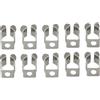EasyByMall 10 clip in spugna a molla, resistenti, in acciaio a molla, per garage, armadietti e attrezzi (12 mm)