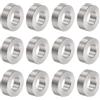 QUARKZMAN 12pz Distanziatore in Acciaio Inossidabile 8.2mm Foro x 16mm OD x 6mm Lunghezza Boccola per Vite Finitura Semplice Distanziatore Metallo Rotondo per Viti Bulloni e Barre M8