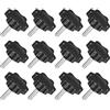 QUARKZMAN 12pz M4 x 16mm Pomelli a Stella, Manopola Serraggio a Forma Esagonale Plastica Vite Manopola Ricambio Serraggio Manuale per Sostituzione Manopola Base Ombrellone
