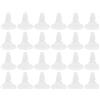PATIKIL 4mm PCB Distanziatore, 100pz Rotondo Testa Chiodo Forma PCB Isolato Scheda Scheda Madre Distanziatori Plastica Piede Supporto Ferramenta Strumento, Bianco