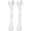 QUARKZMAN 2 Pezzi Chiave Combinata Sottile 5/16 Acciaio Inossidabile 30Cr13 Temprato Lucidato Mini Chiave Combinata Con Offset 12-Punti Box End e Estremità Aperta Angolata a 15°