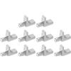 QUARKZMAN 10pz Pioli Supporto Mensole, 7,5 Mm/0,30 Perni Supporto Mensole Lega Zinco Cucina, Lunghezza Perno, Perni Supporto per Mensole Legno, Credenza, Armadio, Mobili, Colore Nichel