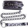 SuperLove Neo Diamond Collar with Leash Black