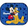 Tataway Tendine laterali auto Mickey Mouse 44x35 cm - Parasole per bambini con grafica ufficiale Topolino su sfondo blu, protezione solare efficace