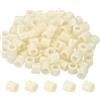 PATIKIL 5.2mm ID x 9mm OD x 8mm L Distanziali Rotondi Rondelle 100pz ABS Guarnizioni Separazione Plastica per Viti Hardware M5 Bulloni per Stampante 3D Presa Elettrica Beige