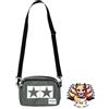 Tamiya NUOVA [Tamiya] JUN WATANABE Mark Mini borsa a tracolla grigia merce originale...