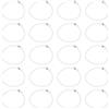 QUARKZMAN 50Pz 5 Pollici Catena a Sfera, Catena a Sfera in Metallo con Connettori per Portachiavi Ornamento Appeso Tag Gioielli Collana Decorazione di Natale, Bianco