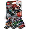 BRICK Flip Serie di auto da corsa Lego F1 con 12 auto di Formula 1: set completo di minifigure Lego Serie