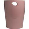EXACOMPTA - Rif. 45338D - Set di 8 cestini di carta ECOBIN Skandi con manici - Volume 15 litri - Dimensioni 26,3 x 26,3 x 33,5 cm - per ufficio o casa - Colore rosa antico