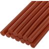 QUARKZMAN Mini Stick Colla a Caldo per Pistola Colla a Caldo 11mm x 100mm Marrone Scuro 12pz