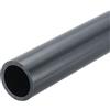 QUARKZMAN Tubo Rigido Rotondo in PVC 25,6mm ID 32mm OD 8 Lunghezza Grigio Scuro ad Alta Resistenza per Tubi d'Acqua, Artigianato, Guaina Cavi