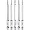 QUARKZMAN 5pz Punte per Cacciavite Chiave Esagonale 3mm (H3) Metrico 1/4 Attacco Esagonali 80mm (3,2) Punta Magnetica Lunghe Acciaio S2 Punta per Trapano Piatta Grado Industriale per Viti