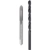 QUARKZMAN Set di Maschio Filettatura Metrica Punte Trapano, Maschio per Filettatura M5 x 0.8 e Punte da Trapano Acciaio Carbonio da 4.2mm, Kit Attrezzi Riparazione Filettature
