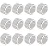 QUARKZMAN 12pz Distanziatore Alluminio 8.2mm Foro x 12mm OD x 8mm Lunghezza Boccola per Vite Finitura Semplice Distanziatore Metallo Rotondo per Viti Bulloni e Barre M8