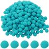 PATIKIL Pon pon da 0,4 pollici per artigianato, 500pcs mini pon pon soffici, palline pelose ad alta elasticità per Cappello, decorazioni natalizie, fai-da-te, ciano scuro