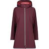 CMP - Parka da Donna con Cappuccio e Zip, Burgundy, XS