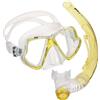 Mares 411769 Set Maschera e Snorkel, Unisex - Adulto, Riflesso Giallo, Taglia Unica
