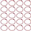 QUARKZMAN 50Pz 5 Pollici Catena a Sfera, Catena a Sfera in Metallo con Connettori per Portachiavi Ornamento Appeso Tag Gioielli Collana Decorazione di Natale, Rosso