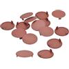 QUARKZMAN 25Pz Tappi Coperchi per Fori Viti, 38mm(1 1/2) Dia Tappi Copriforo in Plastica a Forma Rotonda per Mobili Armadietto Armadio, Marrone Rosso
