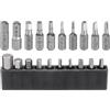 QUARKZMAN Set 10pz punte esagonali/quadrate H2.0 H2.5 H3.0 H4.0 H5.0 H6.0 H8.0 R1 R2 R3 acciaio S2 codolo 1/4 magnetiche per trapano elettrico con portapunte