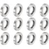 QUARKZMAN 12pz Distanziatore in Acciaio Inossidabile 12mm Foro x 20mm OD x 4mm Lunghezza Boccola per Vite Finitura Semplice Distanziatore Metallo Rotondo per Viti Bulloni e Barre M12