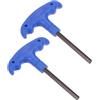 CoCud Chiave a Brugola con Impugnatura a T, Chiave Esagonale H6 6 Mm, Chiave a Brugola Metrica Acciaio S2 - (Applicazioni: Riparazioni Domestiche Base e Manutenzione Meccanica), 2Pz