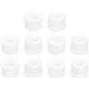 QUARKZMAN 18 Pezzi Occhielli in Gomma 15mm Foro di Perforazione, Passacavi Guarnizione 10mm ID Gommini Passacavo Scrivania Bianco Siliconica per Tappo Organizzare Filo Cablaggio Casa Auto
