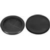 QUARKZMAN 2pz Guarnizioni in Gomma 3-1/8 (80mm) Foro Perforazione, 2-3/4 (70mm) ID Guarnizione ad Ring Tappi a Foro Singolo per Organizzatore Cavi Scrivania Computer, Nero