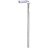 QUARKZMAN Chiave Esagonale Brugola Testa Sferica 10mm Metriche Braccio Extra Lungo Forma L Strumento Riparazione Acciaio al Cromo Vanadio per Riparazioni Domestiche, Tono Argento