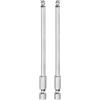 QUARKZMAN 2pz Punte Cacciavite Magnetica a Sfere 4mm (H4.0) Dimensione 1/4 Attacco Esagonale 100mm (4) Lunghezza Punte Testa Sferica Magnetiche Acciaio S2 Punte Metrico.