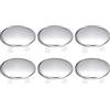 QUARKZMAN Lavello Dettaglio Fuoriuscita Coperchio, 6pz Lavello Fuoriuscita cerchio 29,1mm Metallo Bagno Cucina Bacino Singolo Strato Foro Inserimento in Rotondo, Argento