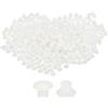 QUARKZMAN 800pz Tappi per Fori a Vite, 5mm(3/16) Dia Tappi a Bottone Rotondi Plastica, Tappi per Fori Chiusura a Scatto, Tappi a Incasso per Mobili, Trasparente