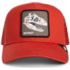 Goorin Bros. Trucker The Extinct Skull Solar Rosso, Taglia: taglia unica