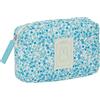 Safta MIFFY MUM GARDEN - Borsa piccola con materiale riciclato, idrorepellente, pratica e confortevole, resistente e versatile, 20 x 5,5 x 13 cm, colore turchese floreale, Turchese floreale, Estándar,