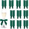 MORSUNBELA Fiocchi Regalo per Matrimonio Decorazione Verde Piccoli Fiocchi Regalo Malachite Mini Fiocco per Compleanno Comunione Natale, 50 Pezzi