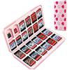 OLDZHU Custodia Porta Cartucce per Nintendo Switch,Rosa Carino Porta Schede per Nintendo Switch OLED Gioco per 24 Schede di Gioco e 24 Schede di Memoria TF,Guscio Duro e Fodera morbida in gomma