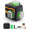 CIGMAN Livella Laser Autolivellante 3x360°, CIGMAN Controllo di APP Intelligente Livello Laser, con Batteria al Litio Ricaricabile Typ-C, 3D Linea a Croce Orizzontale/Verticale, Base Magnetico, (CM-S01)