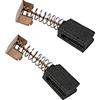 Trade-Shop Top Craft TWS 125 - 2 spazzole di carbone per motore, 5 x 8 x 12 mm, per smerigliatrice angolare Black & Decker G720 G720K-B3 GR750K PF600-B3