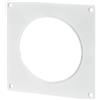 VENTS Piastra da parete per tubo di ventilazione in PVC, 100 mm, flangia da parete, tubi tondi, in plastica, condotto rotondo, condotto da parete