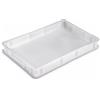 GIGANPLAST Cassetta Service piena bianca per impasto pizza cm 60x40x7h