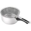 VIER - Casseruola friggitrice con cestello 18 cm. Induktion inossidabile